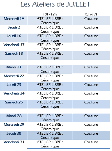 atelier couture ceramique granville